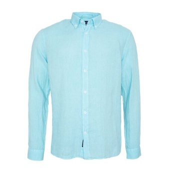Linston Linen Shirt Turquoise